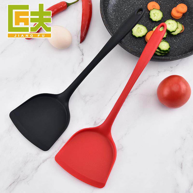 硅胶锅铲一体硅胶炒菜铲不粘硅胶铲中式烹饪密铲厨房工具
