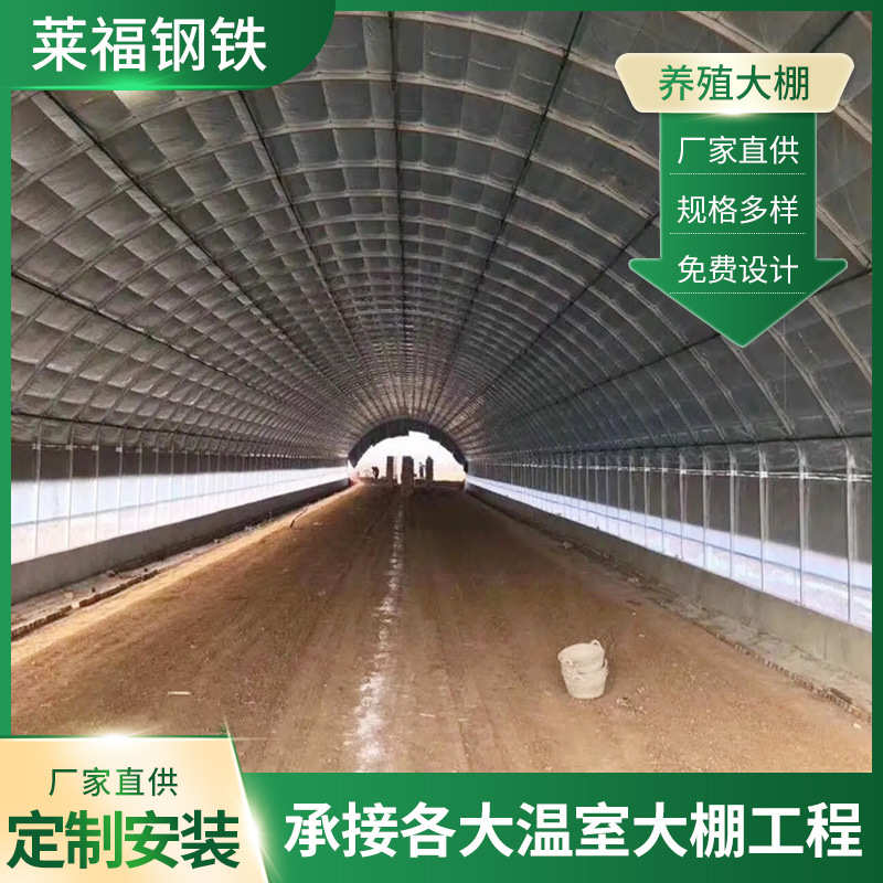 厂家外遮阳养殖大棚畜牧温室大棚耐用椭圆管牛棚家禽养殖保温大棚