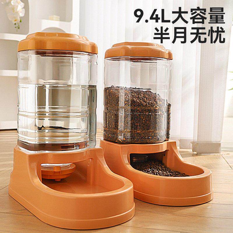 狗食自动喂食器大型犬猫粮自动投食机大容量狗狗喝水器宠物饮水机
