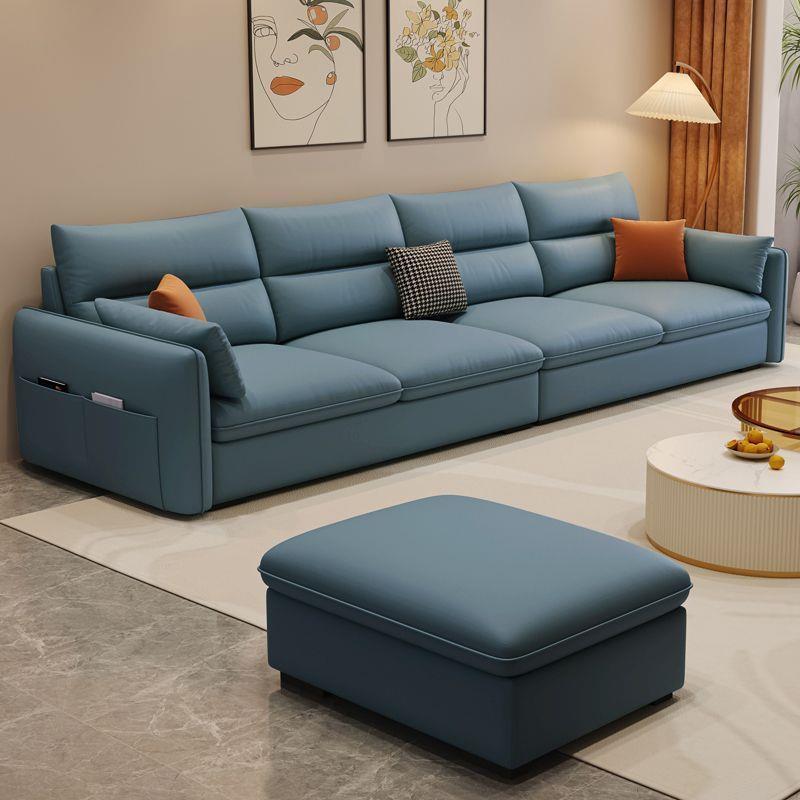 北欧极简轻奢奶油风大小户型沙发客厅家用出租房直排组合皮布沙发