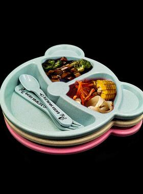 Export Wheat Sectioned Bear Children's Dinnerware Set Creati