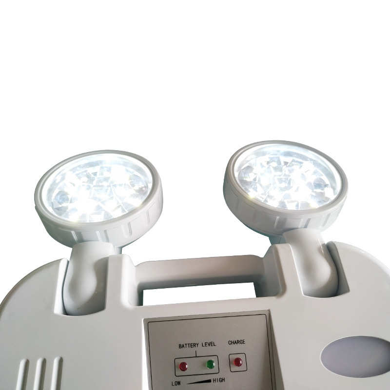 外贸双头消防应急灯2*2w应急疏散照明停电走廊楼梯通道照明带插头