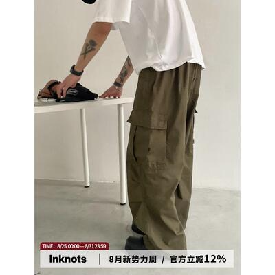 XXSTORE日系复古cargo pants美式基础伞兵工装裤男宽松休闲长裤潮