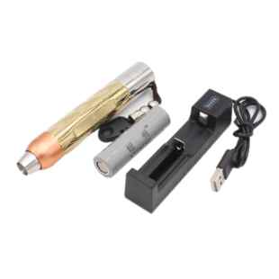 高档新款钮明石强光手玉电筒 玉石灯 白光纯 小 孔直径铜筒身鉴石