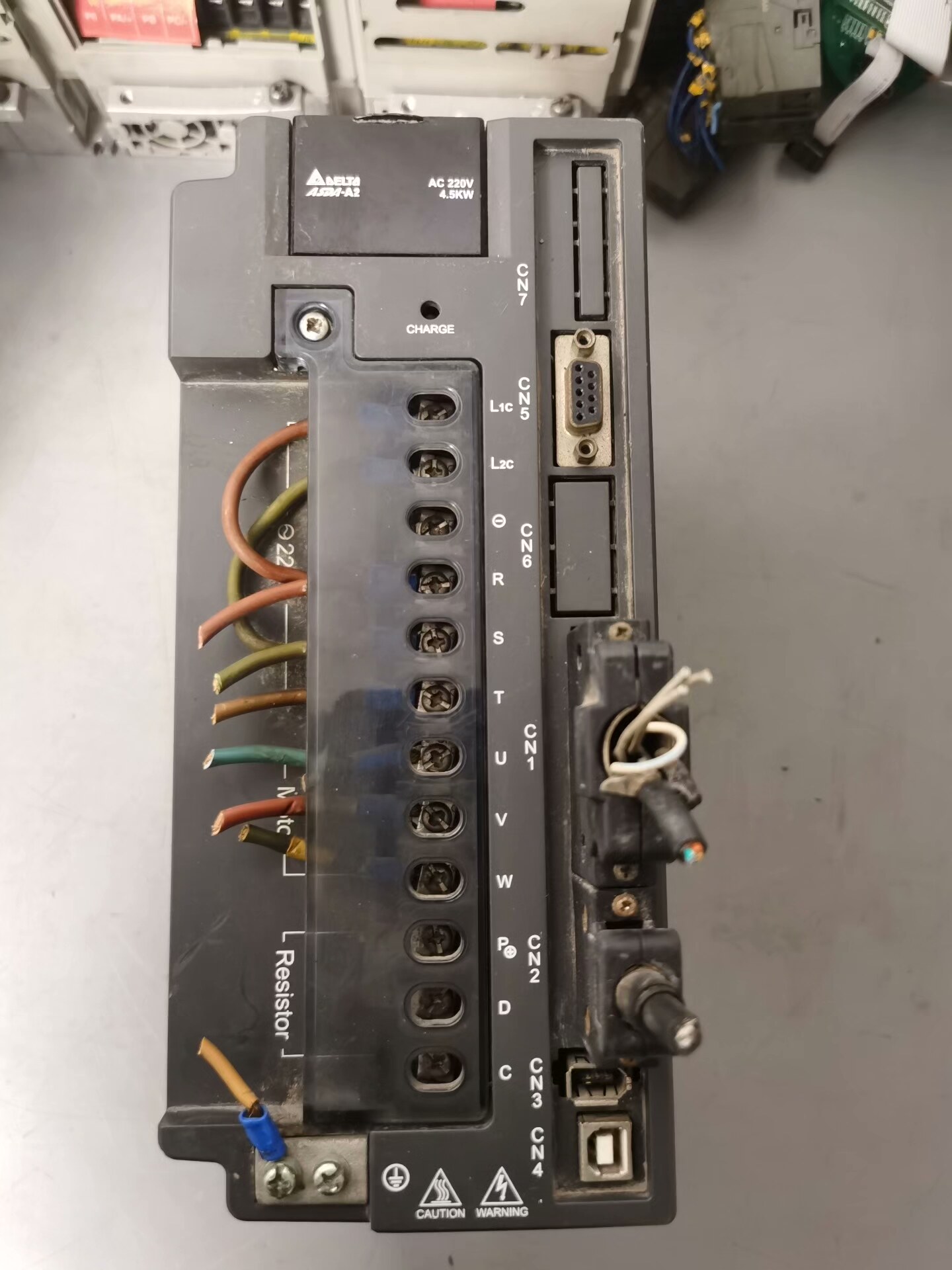 台达伺服电机驱动器ASD-A2-4523-L，拆机二手功能包