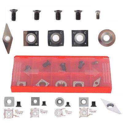 10x Carbide Tips Inserts Blades For Chisel Cutter Wood