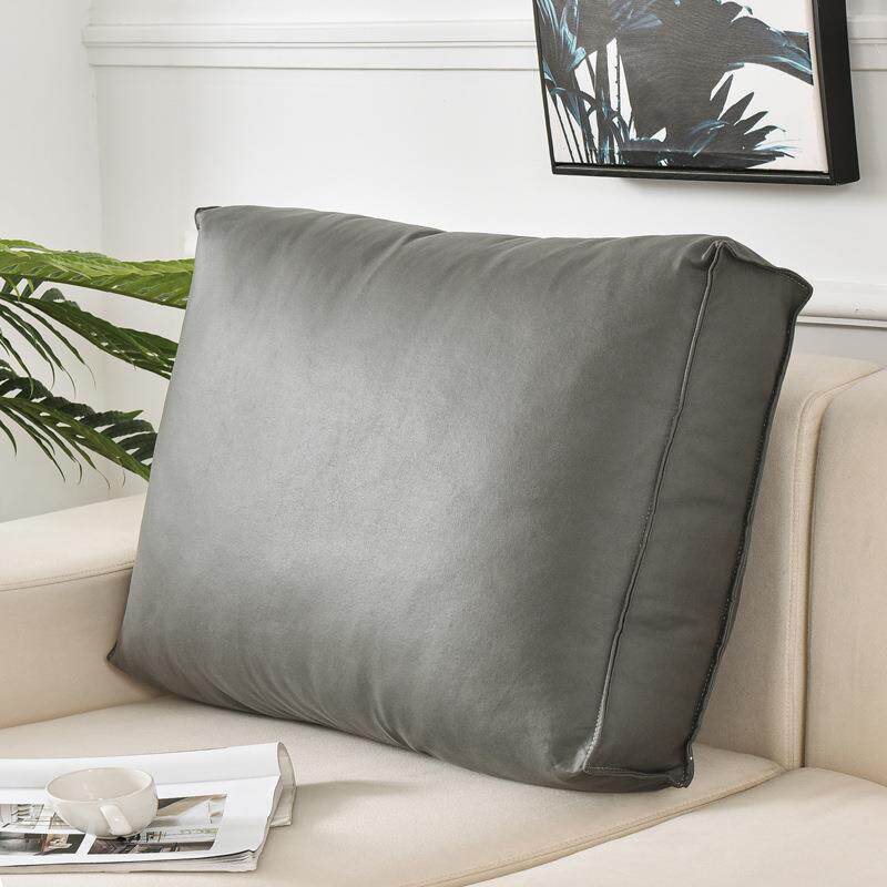 跨境科技布沙发靠垫床头靠背垫长方形靠枕抱枕客厅床上软包可拆洗