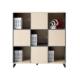 现代书柜书自由组合文件柜架办公约书柜储物柜收16F301纳柜简书橱