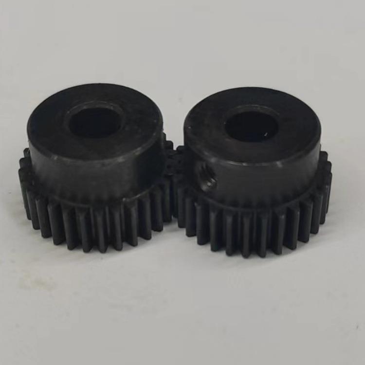 厂家现货0.5模30齿凸台正直齿轮发黑马达电机配件现货滚齿机