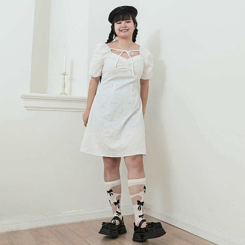 半月天使 立体白色仙女俏皮裙