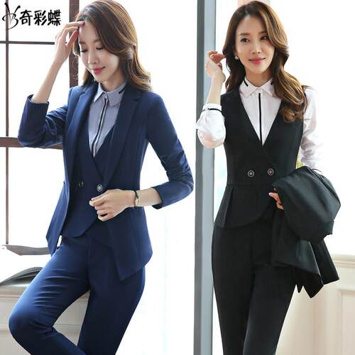 美容师工作服秋冬装KTV酒店经理领班职业装女装套装西装空姐制服