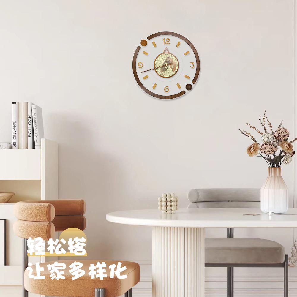 新款亚克力挂钟创意时尚现代家用客厅时钟静音挂墙简约钟表