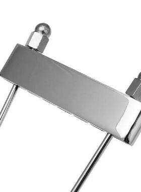 Chrome 6 String Guitar Tailpiece Trapeze Silvery Open Frame