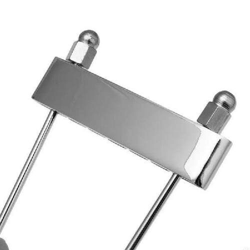 Chrome 6 String Guitar Tailpiece Trapeze Silvery Open Frame