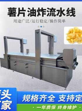 小酥肉油炸流水线 薯条麻花狮子头连续式生产设备 自动控温油炸机