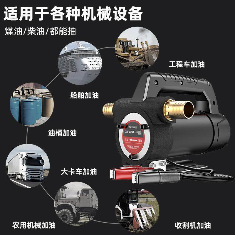 德国电动抽油泵12V24V正反转小型自吸泵柴油泵加油机设备