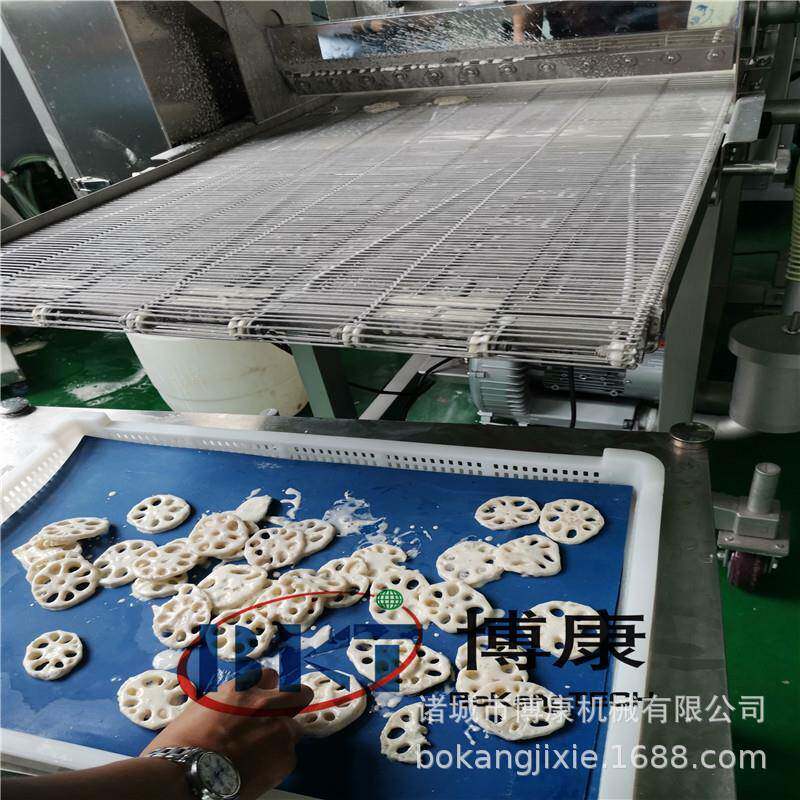 牛蒡片上浆上粉机 SJ400瀑布式淋浆机 牛蒡片挂浆油炸机