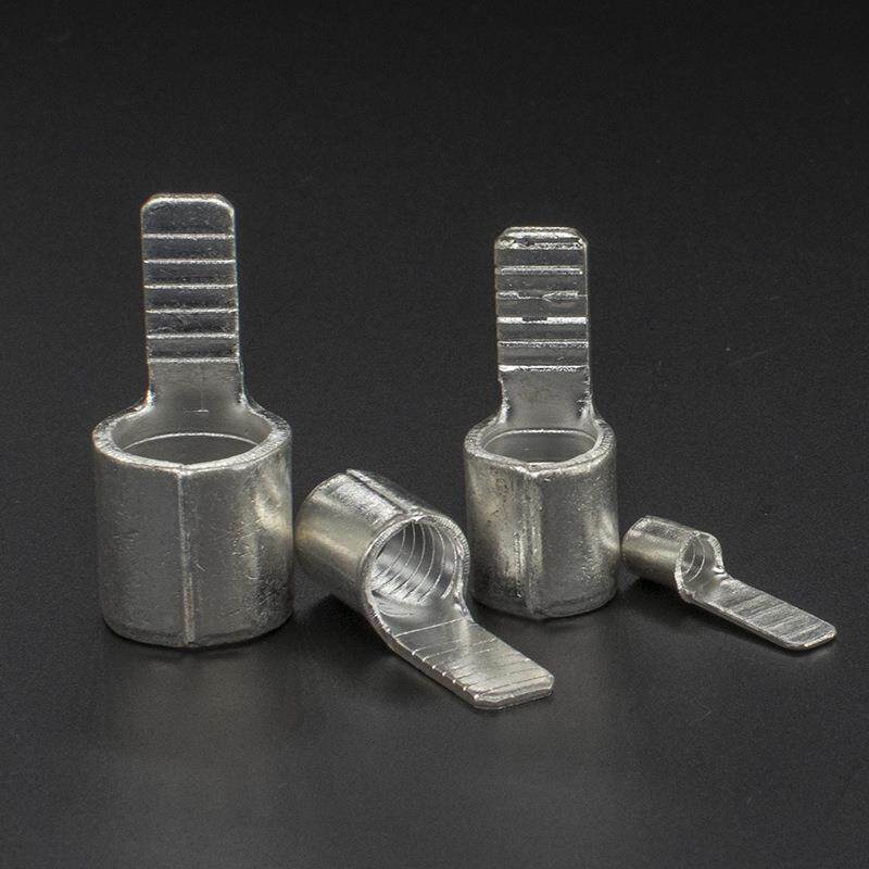 CJH片形终端裸端接线端子头铜鼻子接头C45-16紫铜焊口铜鼻子线耳