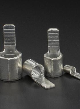 CJ子H片终形端裸端接线端头铜6鼻子接头C45-1紫铜焊WKT口铜鼻子线