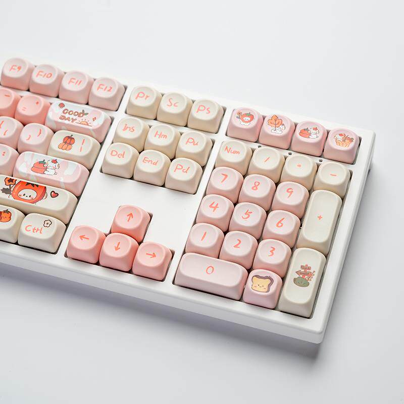 柏咖YG108/V108有线无线蓝牙机械键盘女生办公可爱静音麻将音