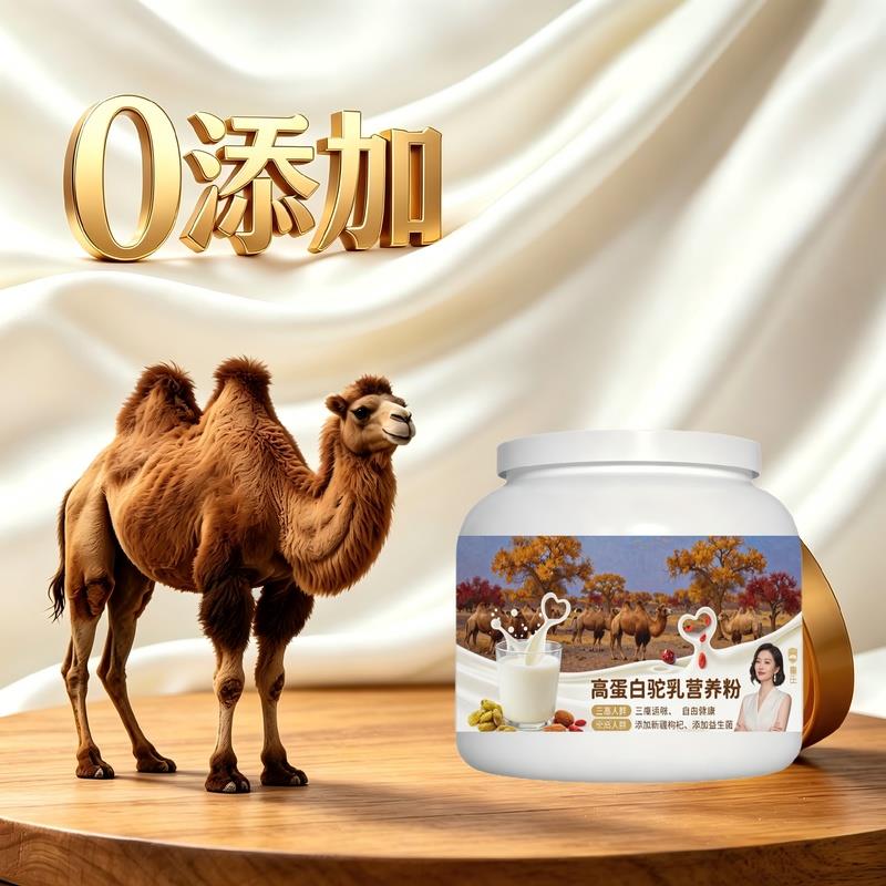 日常饮食人群高蛋白驼乳粉居家常备益生菌护肠胃骆驼营养粉厂家直