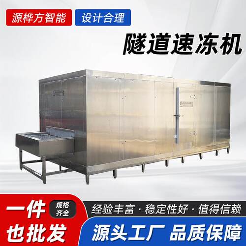 不锈钢隧道式速冻机火龙果丁水果流态化速冻设备芒果速冻机厂家