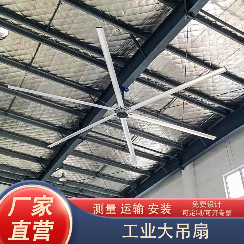 永磁工业吊扇大型大风力大功率风扇强力车间降温7米工业大吊扇