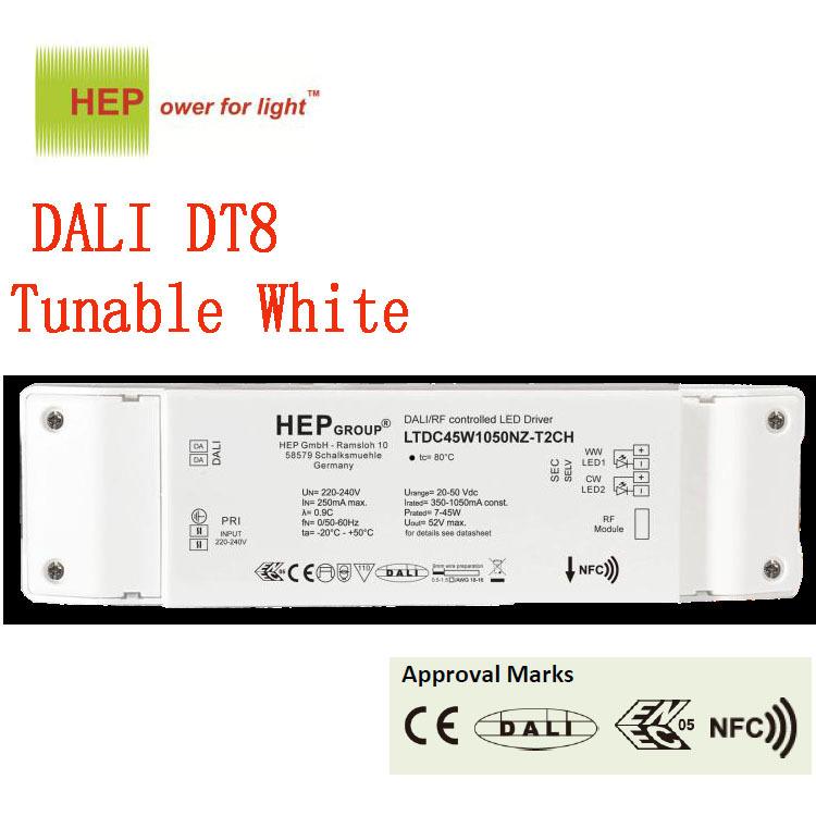 德国H EP DALIT8灯调光调色IYS温LEDD照明恒流驱动电源45W面板电
