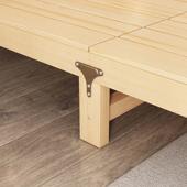 免安双装 折叠床实木AEW硬人板床家用出租房单床1.5简易床人成1.8