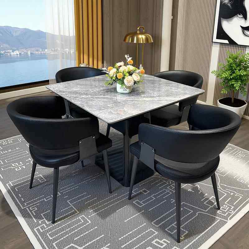 全承托底板岩板方桌别墅会所酒店餐饮区餐桌椅正方形休闲打牌桌子,住宅家具,岩板餐桌,淘宝优惠券,粉丝福利购,淘宝优惠卷