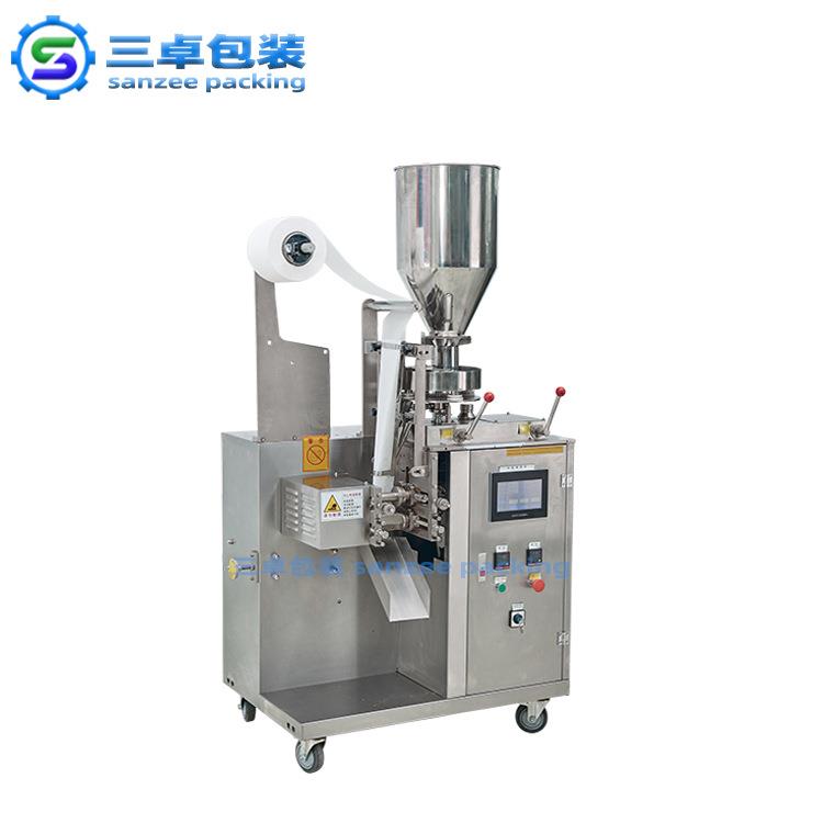 三卓袋泡茶包装机过滤纸茶叶包装机三边封带线代用茶包装机