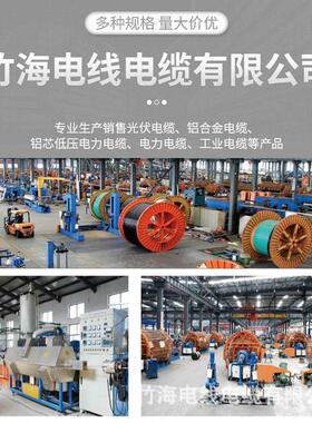 【竹海】电缆线铜芯标国电力电缆YJV 12345芯70平方户外三相