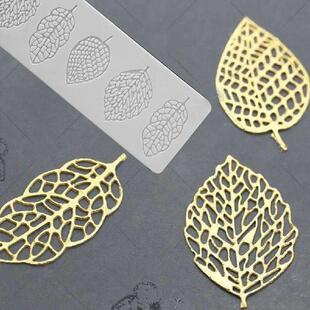 Silicone Leaf Shape Fondant Molds Chocolate Mould for Cake