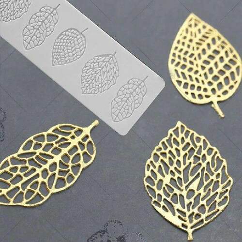 Silicone Leaf Shape Fondant Molds Chocolate Mould for Cake
