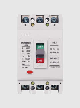 FATO华通塑壳断路器CFM1空气开关63A125A250A400三相3P四线4P380v
