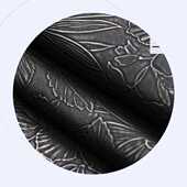 特箱包面料立体花朵手袋有致 莱蒙树叶pu人造革清晰设计凹凸纹理