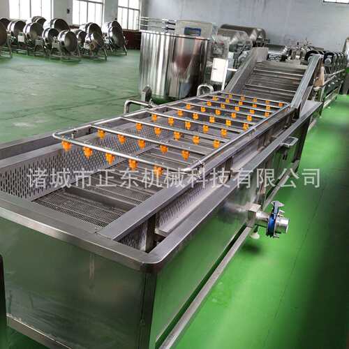 预制菜设备青菜蔬菜气泡清洗机根茎类叶类蔬菜清洗机定做