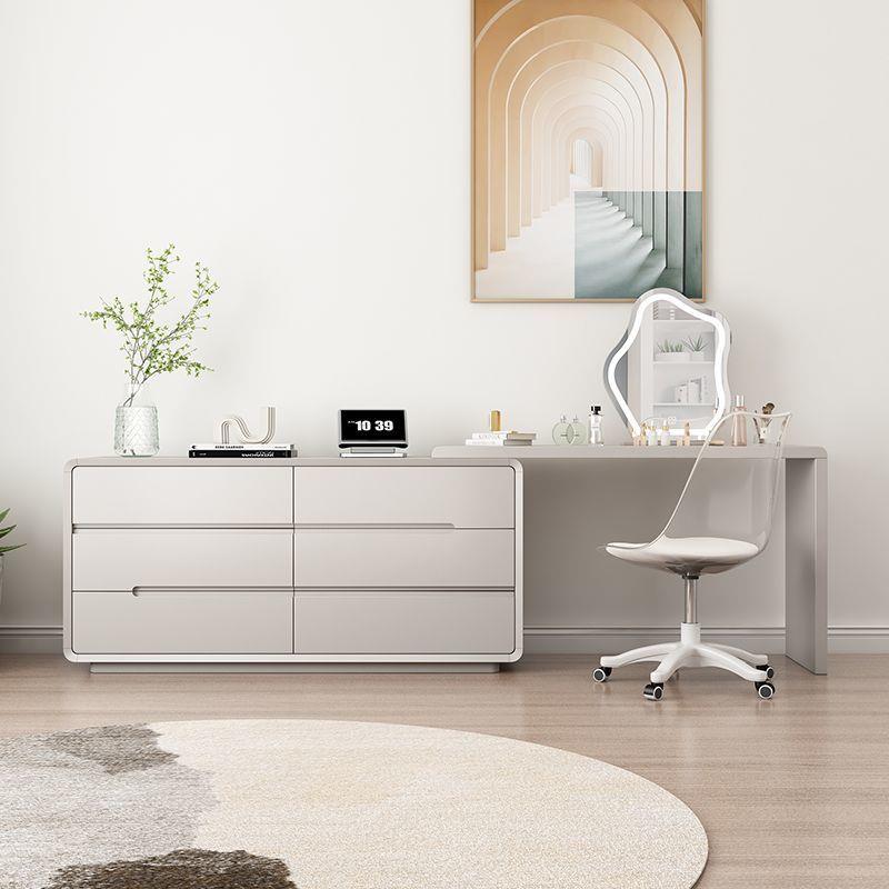 卧室床头柜梳妆台化妆桌斗柜一体组合套装家用靠墙落地收纳储物柜