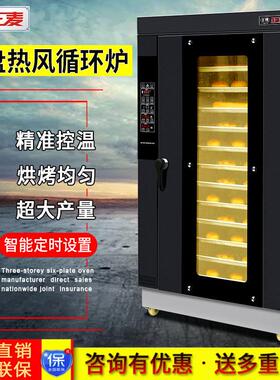 正麦12盘炉商用燃气烤炉面包月饼牛肉干电烤箱披萨炉全自动熟食