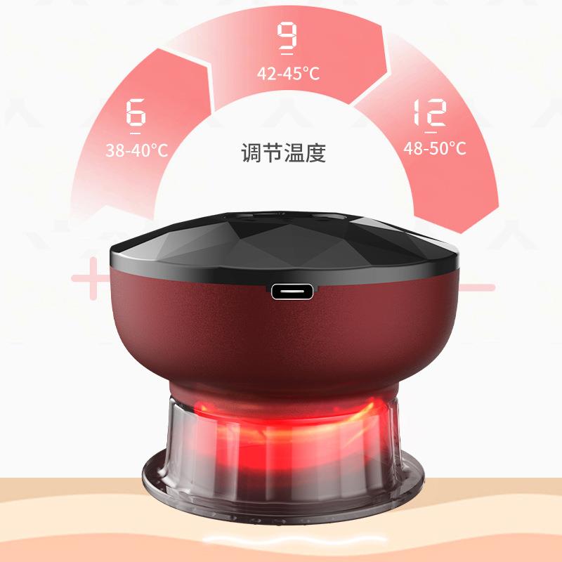 新款直销跨境电动刮痧仪负压吸痧仪拔罐滑罐仪器拔罐器疏通经络温