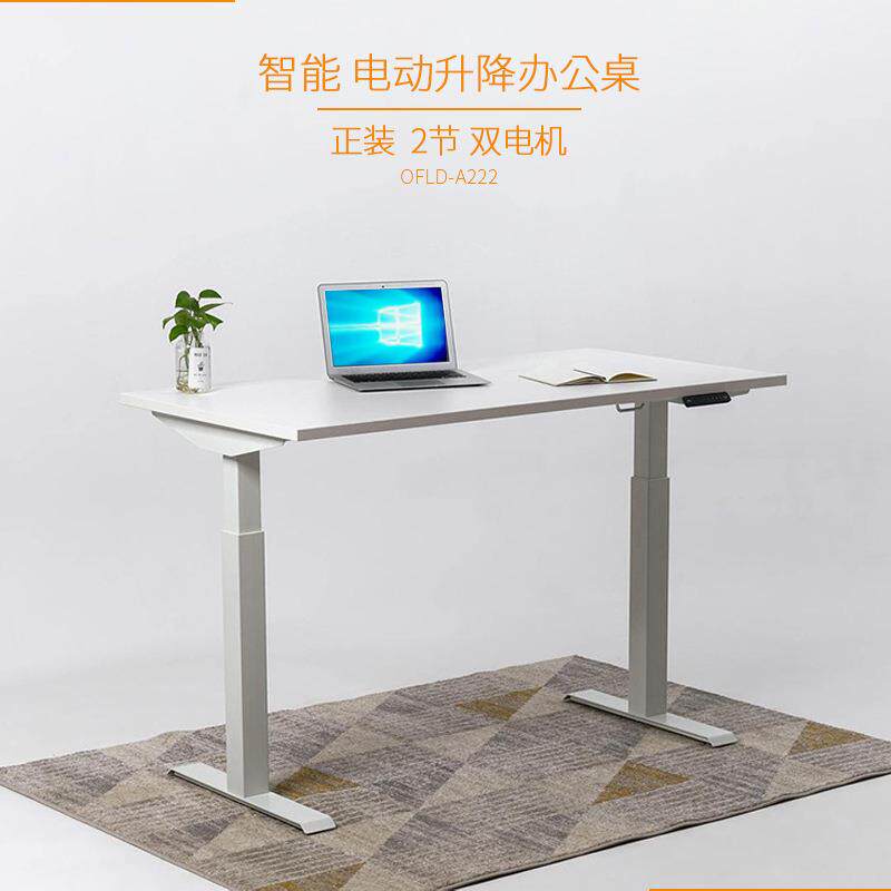可调节高度升降办公桌智能电动升降桌 升降桌子架家用电脑 升降桌