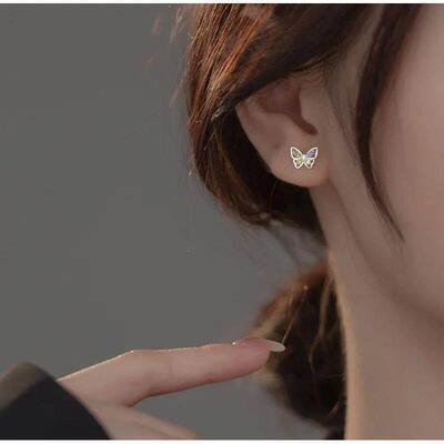 Korean 925 Silver Needles Tragus Piercing Helix Studs Earrin