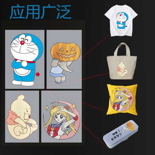柯式打印膜DTF白墨烫画膜抖粉机数码打印印花热转印PET服饰离型膜