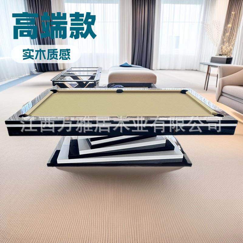 中式家用台球桌厂家大理石钢库奢华款自动回球多功能结构