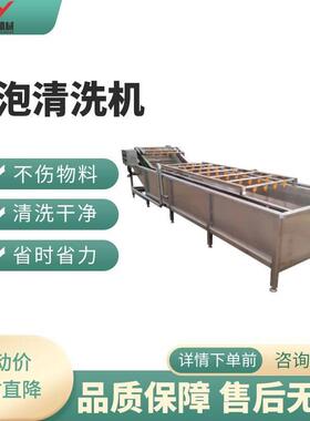 樱桃杨桃气泡清洗机橘子苹果清洗机器山楂木瓜清洗机清洗机器优惠