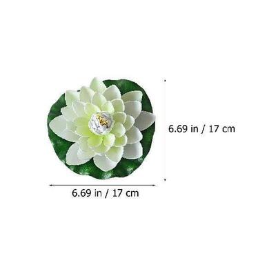 4 Pcs Floating naments Realistic Plastic Water Lily