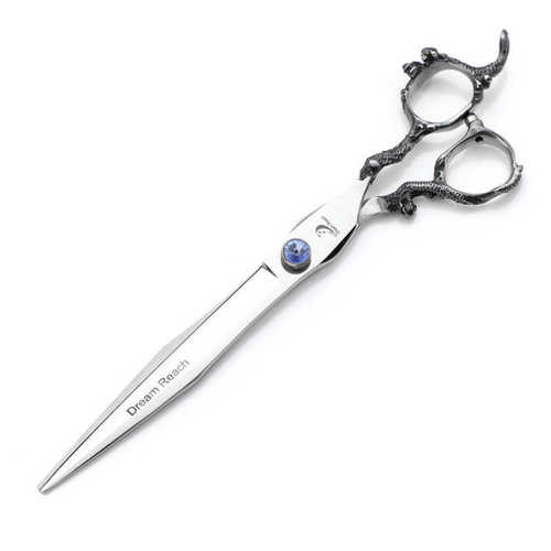 批发8寸剑型龙美发剪刀鱼骨理发宠物美容打薄剪不锈钢理发剪刀