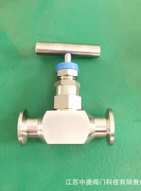 J81W-40P不锈钢卡箍式针形截止阀不锈钢真空式针形阀KF20卡盘