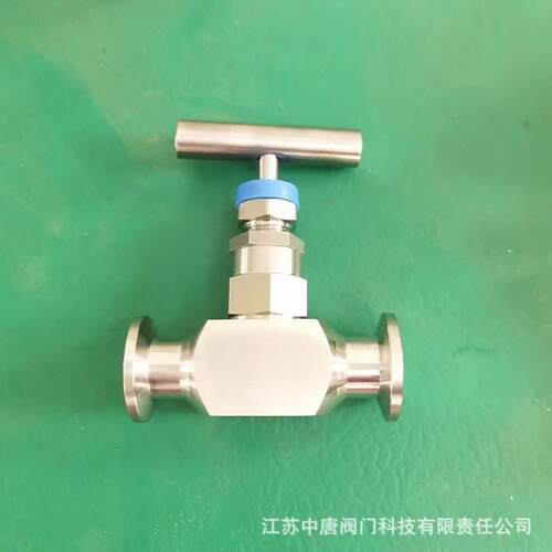 J81W-40P不锈钢卡箍式针形截止阀不锈钢真空式针形阀KF20卡盘