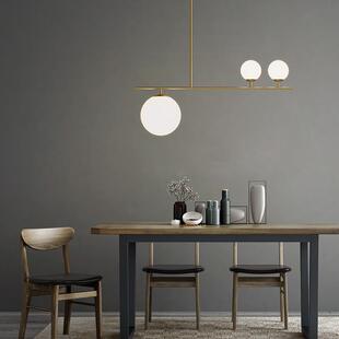 简易北欧全铜灯具魔豆餐厅吊灯简约现代客厅灯创意个性 卧室吧台灯